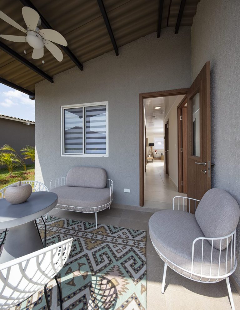 Terraza techada
