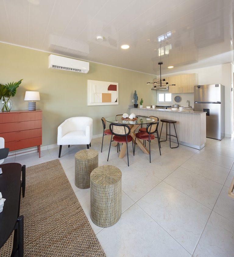 Sala, comedor y cocina
