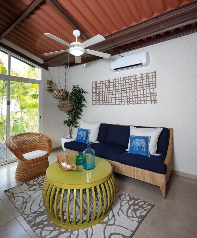 Terraza techada