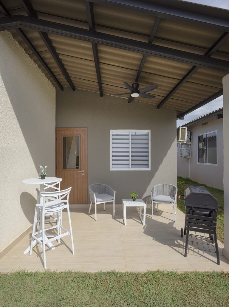 Terraza techada