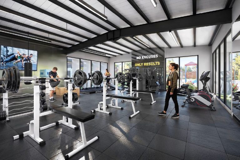 Gimnasio equipado del proyecto Vento Azul